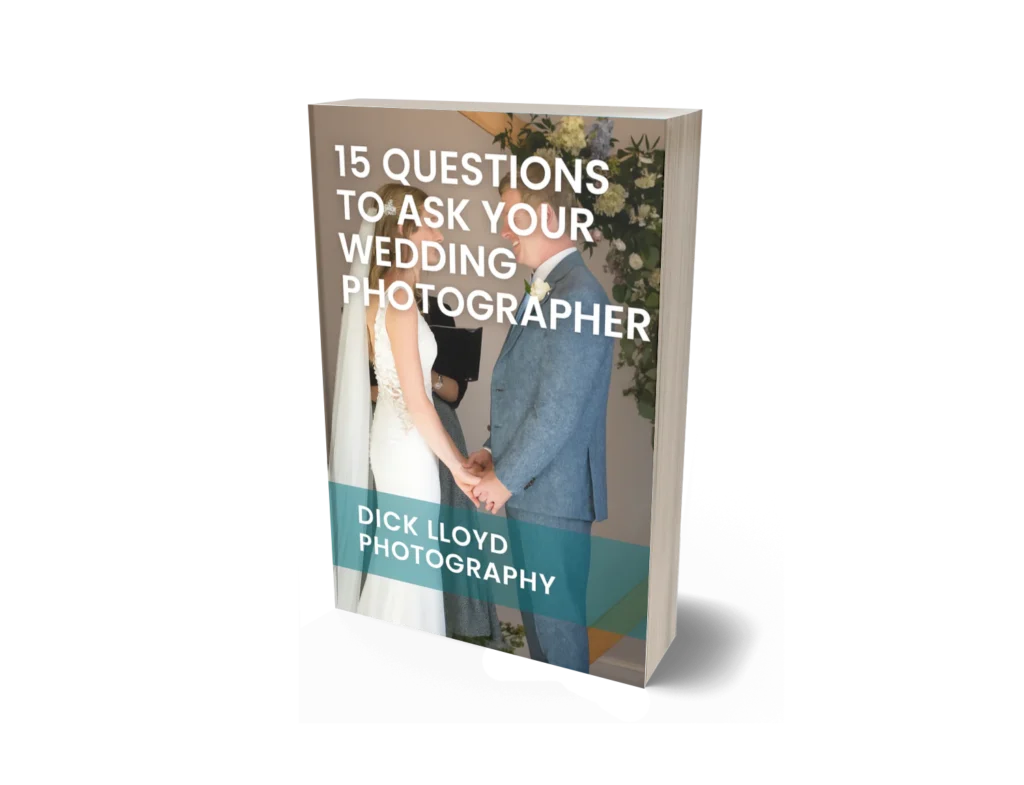 Mock-up cover image of 15 Questions to Ask Your Wedding Photographer – Dick Lloyd Photography