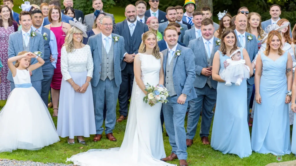 Group wedding photo by Dick Lloyd Photography