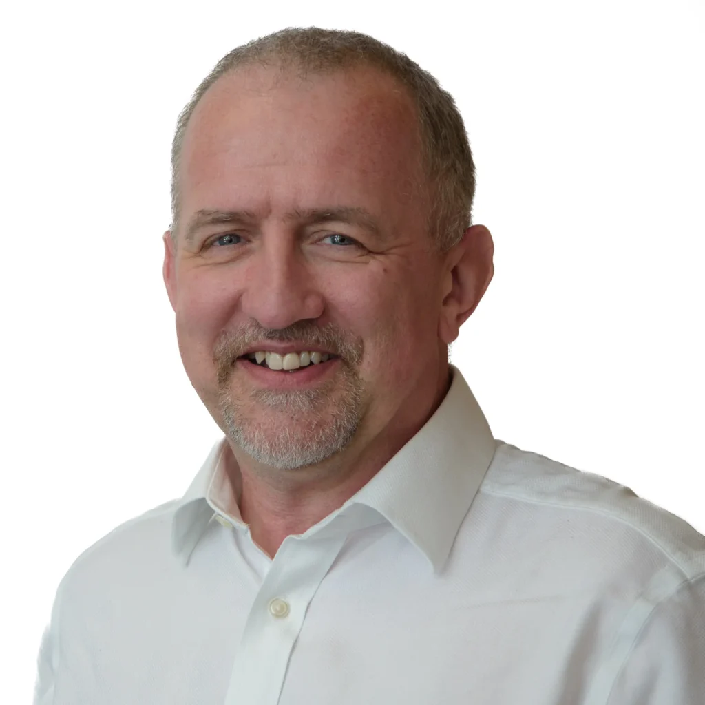 Corporate headshot in Harrogate - Businessman in white shirt with white background