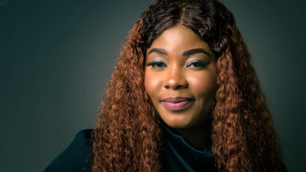 Model portfolio photography — confident editorial-style portrait in studio lighting, by Dick Lloyd Photography